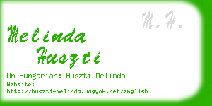 melinda huszti business card